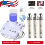 EMS Dental Portable Ultrasonic Piezo Scaler /LED Detachable Handpiece +2*Bottles