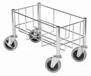 Wire Dolly 18-1/2''L x 9-1/2''W x 7''H, for Trash Cans (4 Each)