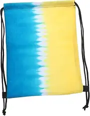 Generic Gradient Tie Dye Drawstring Backpack Portable Sports Bag for Yoga Travel and Gym Made of Durable for Outdoor Activities and Daily Use