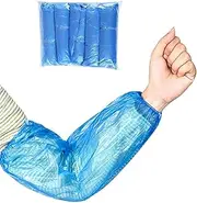 100Pcs plastic protector, arm sleeve cover Disposable arm/sleeve cover waterproof protector, 15.7 "suitable for salons, house cleaning, hotels, restaurants