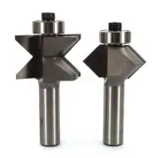 Whiteside 3400 Edge Banding Router Bit Set for Woodworking - 1/2"SH, 3/4"CL,