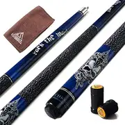 CUESOUL Rock II 58" 19z/20z/21z 1/2 Maple Pool Cue Stick Kit