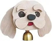 WOOD TURNERO CHIME - Dog Shaped Merchant Bell for Door | Wall Mounted Ringer with Animal Design for Entryway, Living Room, Bedroom, Shop and Use Decorati