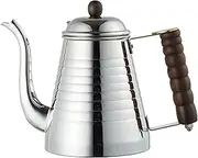 Carita Kalita Coffee Pot, 33.8 fl oz (1,000 ml), IH Compatible, Stainless Steel, Made in Japan, SSW Kettle 1000#52274 Drip Pot, Kettle, Coffee Maker, Yakan, Server, Barley Tea, White Water, Retro,