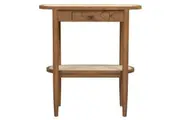 CR Kelly Solid Timber Rattan 1 Drawer Hall Table