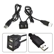 Car-Dash Flush Mount USB Port Panel Extension Cable Adapter For-Toyota New 1pcs