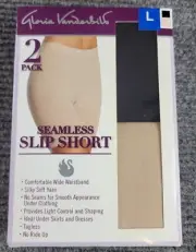 Gloria Vanderbilt Womens Large Seemless Slip Short Shape Wear New In Box
