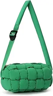 [NAARIIAN] Puffer Tote Bag Handmade Woven Small Shoulder Bag Lightweight Puffy Dupe Purse Trendy Hobo Dumpling Handbags