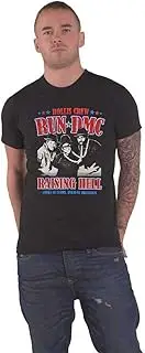 [Rock Off officially licensed products] Run DMC T Shirt Raising Hell Americana Official Mens Black L