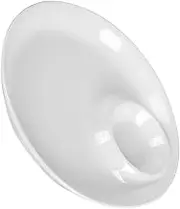 COLLBATH 1pc Dipping Sauce Plate Chip and Dip Tray Serving Trays Divided Serving Dishes Hot Food Containers Chips Tray for Parties Small Sauce Bowls Platter Casserole Dish Ceramics White