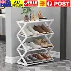 4 Tier Folding Shoe Rack Shelf Stand Storage Organizer Cabinet Space Saving AUS