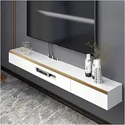 tv stand unit Wall Hanging Floating TV Stand, Wall Mounted Entertainment Center and Cabinet Shelf, TV Console with Storage, Media Console for DVD Player, Space-Saving Under TV Shelf for Bedroom, Livin
