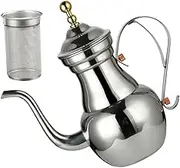 Sturdy and Exquisite Stainless Steel Tea Kettle Coffee Filter Pot for Household and Office