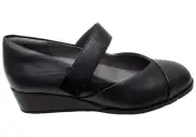 Brand New Homyped Lavish Mj Womens Leather Mary Jane Wedge Shoes