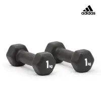 在飛比找momo購物網優惠-【adidas 愛迪達】六角健身啞鈴(1kg)