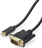 Smays VGA to USB C Adapter Video Cable, 1080P, 6 ft