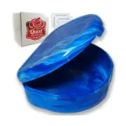 The Original Quist Dental Orthodontic Retainer Case Protective Box w/ Seal Blue
