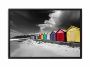 Brighton Beach Bathing Huts Framed Print Fine Art Poster Print
