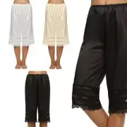 Silk Lace Safety Pants Anti-Emptied Home Pants Silk Sleeping Shorts Summer