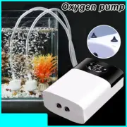 Aquarium Oxygen Air Pump Fish Tank USB Rechargeable Air Compressor Aerator
