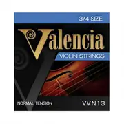 Valencia VVN13 3/4 Set Violin Strings - Steel Ball End