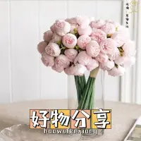 在飛比找蝦皮購物優惠-牡丹花 芍藥仿真花束 假花 傢居擺設 永生花束 香皂花束 乾