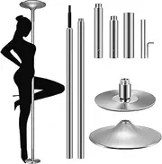 108-Inch Extendable Dancing Pole - Premium Chrome Finish Portable & Removable Stripper Fitness Pole Dancing Pole