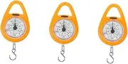 iplusmile 3pcs Portable Luggage Weight Scale Built Hook Compact Hanging Scale for Travel Bright Color Effortless Weighing for Luggage and Items Must-have Travel Tool