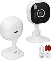 Smart Security Camera, 1080P Cameras with Night Vision, Real Time Motion Detection, Remote Monitoring and Intercom, Built in AP Hotspot
