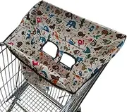Shopping Trolley Cover | Shopping Cart Cover | Baby Trolley | Portable Foldable Storage Full Safety Harness Baby | Chair Cushion Protective for Carts