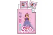 Barbie Follow Your Heart Quilt Cover Set for Cot or Toddler Bed