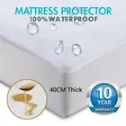 Mattress Protector Terry Cotton Bed Matress Waterproof Queen Double WHOLESALE