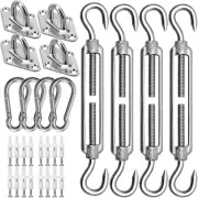 Shade Sail Hardware Kit Triangle Rectangle Sun Shade Sail Installation, 304 Stai