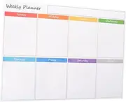 SEWACC Weekly Dry Erase Board White Board Calendar Dry Erase Magnetic Stickers Magnetic Pet White Magnet Calendar for Fridge