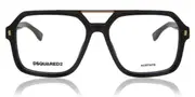 Dsquared2 D2 0035 2M2 Men's Glasses Black Size 55 - Private Health Rebate - Blue Light Block Available