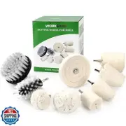 Chrome Polish Buffing Wheels for Drill, Include Cloth Polish Pads and Wheel B