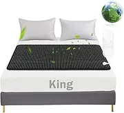 Grounding Mat for Bed, Grounding Mattress Cover Kit, Grounded Earth Connected Grounding Pad,Grounding Cord Included (Black, 27 * 78IN)