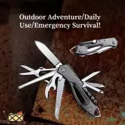 Fine Purpose Knife Camping Outdoor Folding Scissors Swiss Army Combination Tool