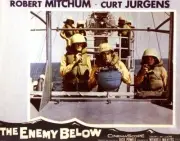 The Enemy Below Lobby Card Robert Mitchum 1957 Old Film Movie Photo 1