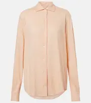 [Loro Piana] Loro Piana André linen jersey shirt AU 8 orange