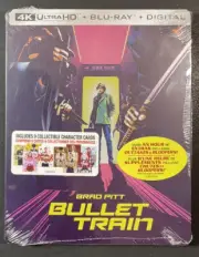 Bullet Train [ Limited Edition STEELBOOK ] (4K Ultra HD + Blu-ray) NEW