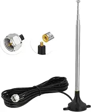 Bingfu Fm Antenna Replacement for Home Stereo Receiver Indoor Telescopic Fm Radio Antenna Compatible with Pioneer Onkyo Yamaha Marantz Sherwood Digital HD Radio Bluetooth AV Audio Video Theater Tuner