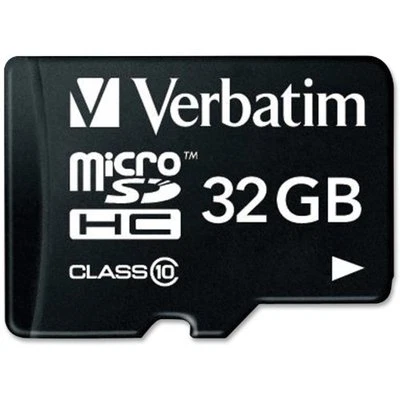 Verbatim - 32GB microSDHC Card (Class 10) w Adapter