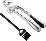 PartyKindom Handheld Garlic Press Set 2pcs Manual Garlic Press Masher for Home Restaurant Easy to Clean Store