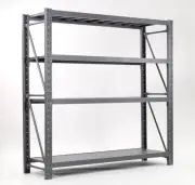 2M*2.4M*0.6M Storage Shelves Garage Warehouse Rack Shelving Steel 800KG Q2