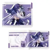 New Black Swan Style A HONKAI: STAR RAIL BiFold Wallet Credit Card Billfold