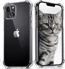 for Apple iPhone 14 13 6.1-Inch Drop-Proof HD Clear Back Cover Protective Case
