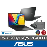 在飛比找momo購物網優惠-【ASUS】筆電包/滑鼠組★15.6吋R5輕薄筆電(Vivo