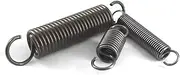 Dual Hook Tension Spring,5Pcs Extension Spring with Hooks 1mm/1.2mm Thickness Small Tension Springs 25-50mm Steel Long Extension Spring 1X10X30mm (Color : 1.2x8x50mm, Size : One Size)