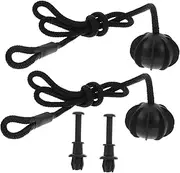 LOORGVEL 2 Sets Bungee Cord with Hooks Durable Elastic Trunk Storage Shelf Straps for Cars Effortless Installation Space Saving Design Maximize Luggage Storage Black